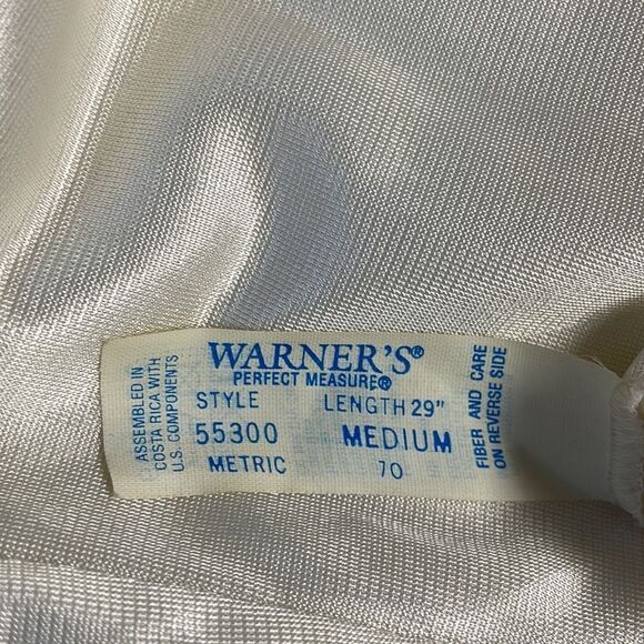 Vintage Warners Perfect Measure Ladies Half Slip, Medium, 29” L, White - Picture 5 of 5